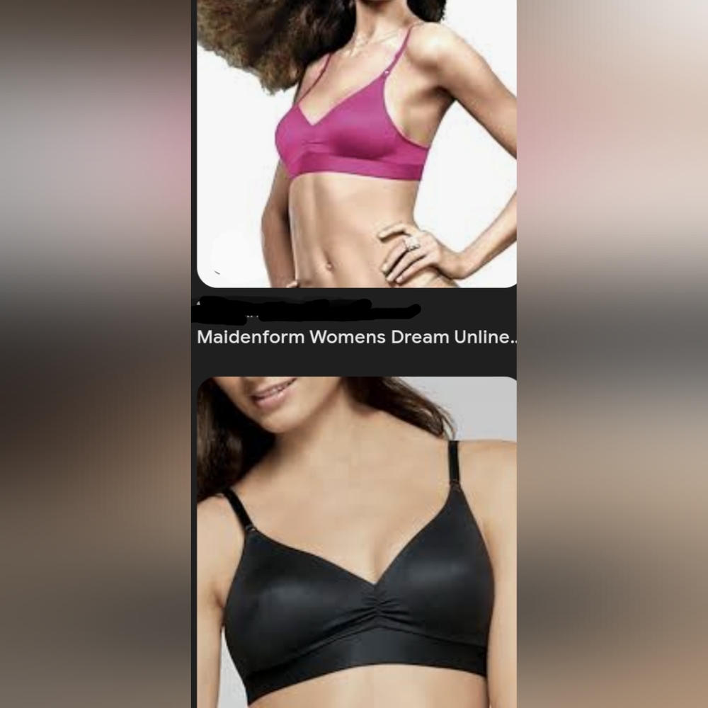 Two Maidenform Dream Unlined Bralettes Medium